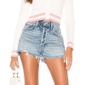 Agolde Blue Jean Shorts